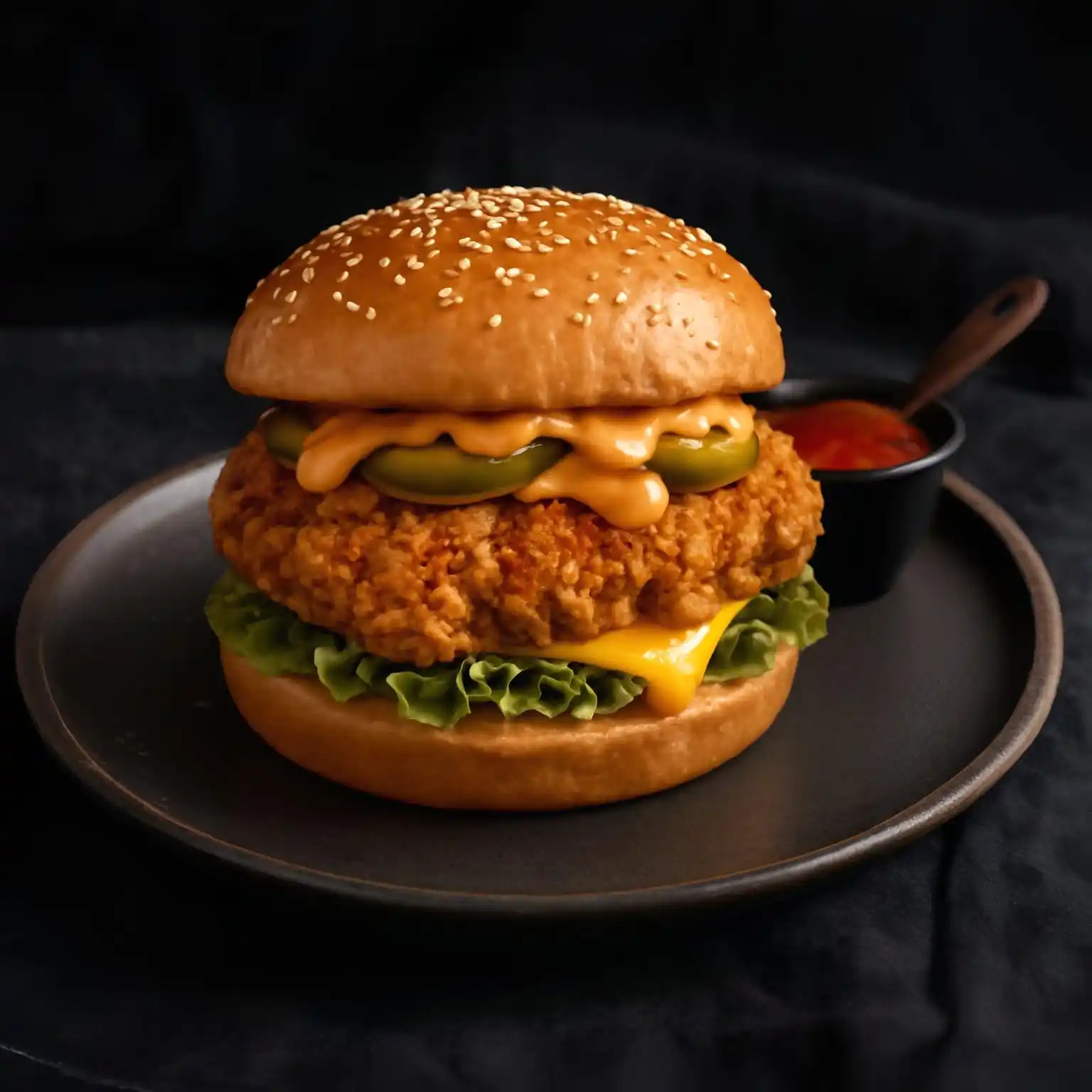 Spicy Paneer Burger 🌶️