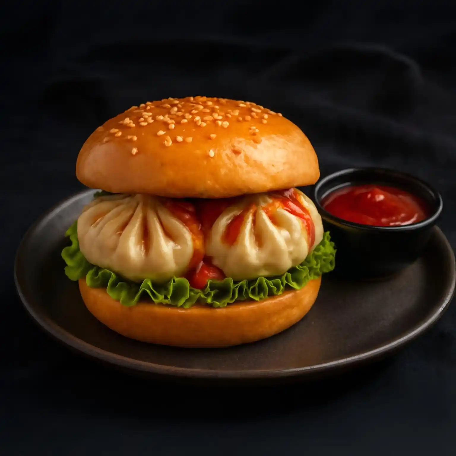 Momo Veg Burger