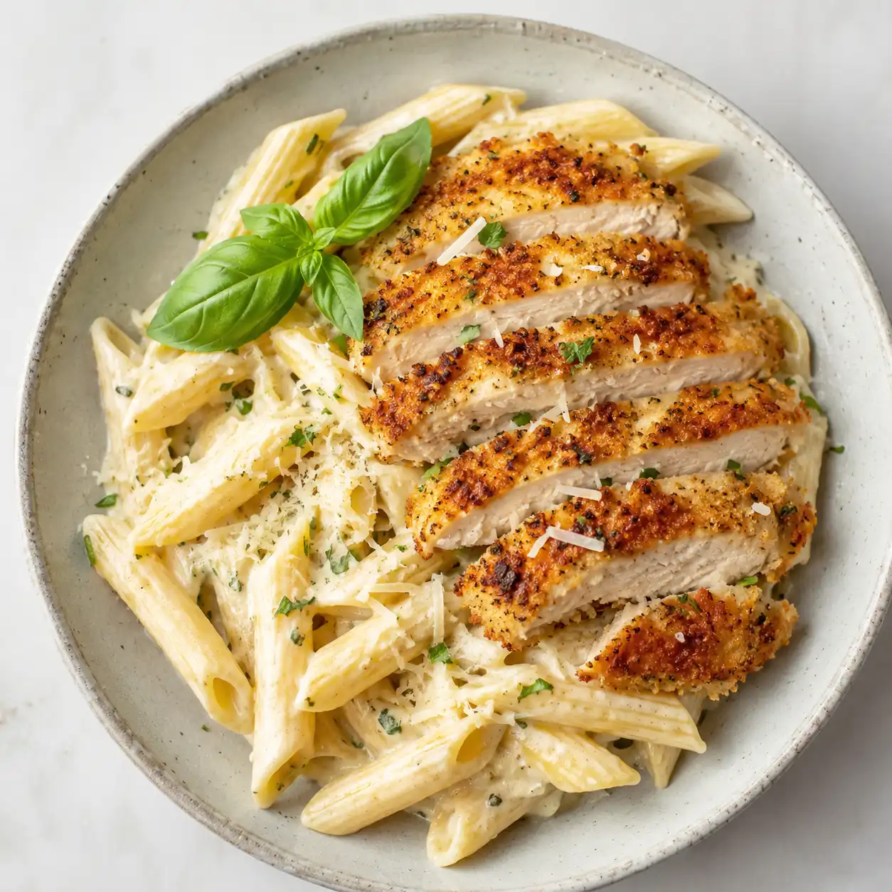 Penne Cheesy Alfredo Pasta (Chicken)